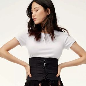 Aritzia WILFRED Carolus Denim Corset Belt